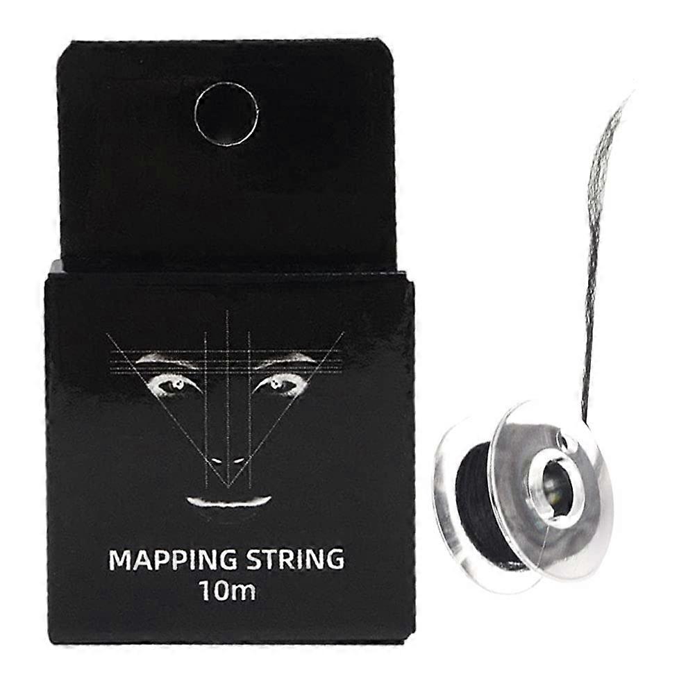 Eyebrow Mapping String PreInked 10m Black for Precise Brow Shaping and Permanent Makeup
