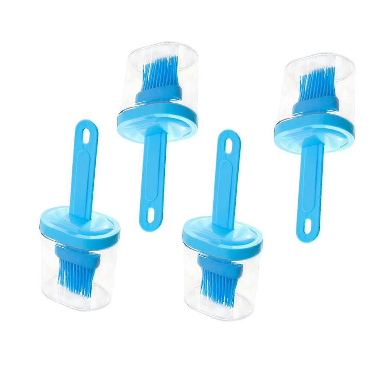 4pcs Silicone Basting Brush Set for Cooking Baking BBQ Grill with Ergonomic Handle