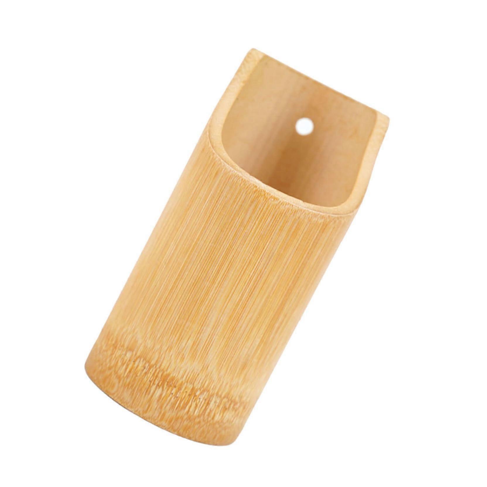 Bamboo Utensil Holder with Drainage, SpaceSaving Kitchen Chopstick Organizer Caddy