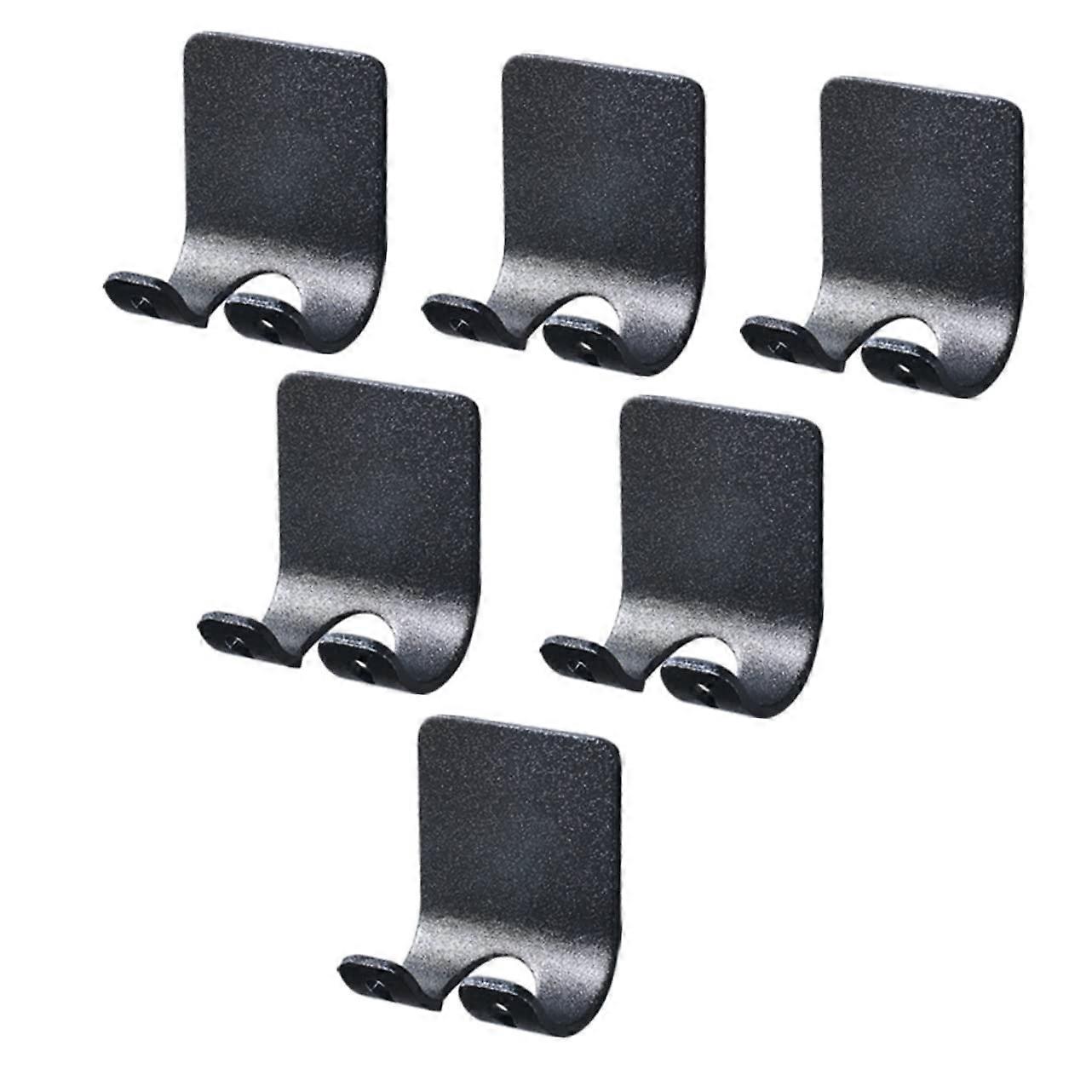 6Pcs Adhesive Wall Hooks No Drill Bathroom and Kitchen Storage for Shaving Plug and Cables