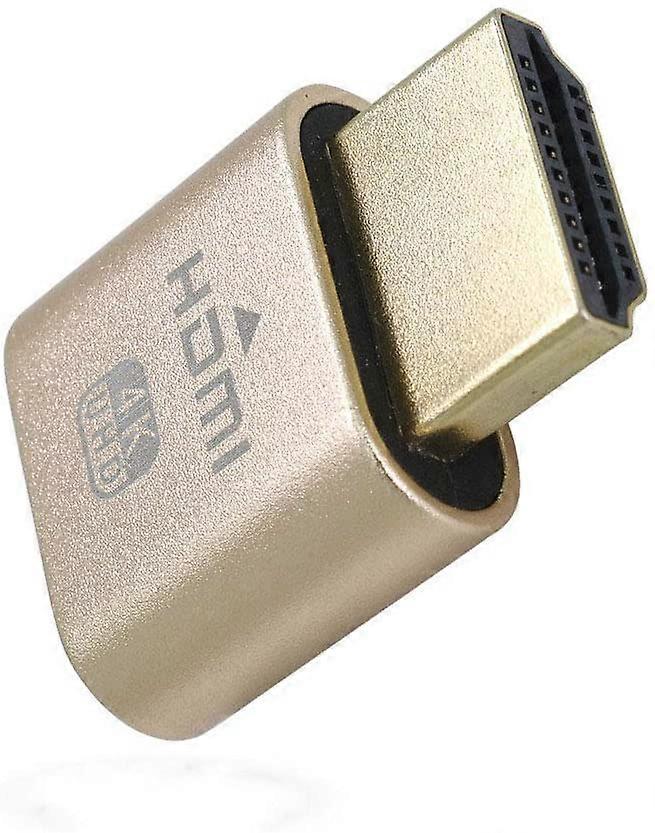 HDMI-compatible Dummy Plug Virtual Display Headless Ghost Display Emulator 4K DDC EDID Dummy Emulator Adapter For Bitcoin Mining