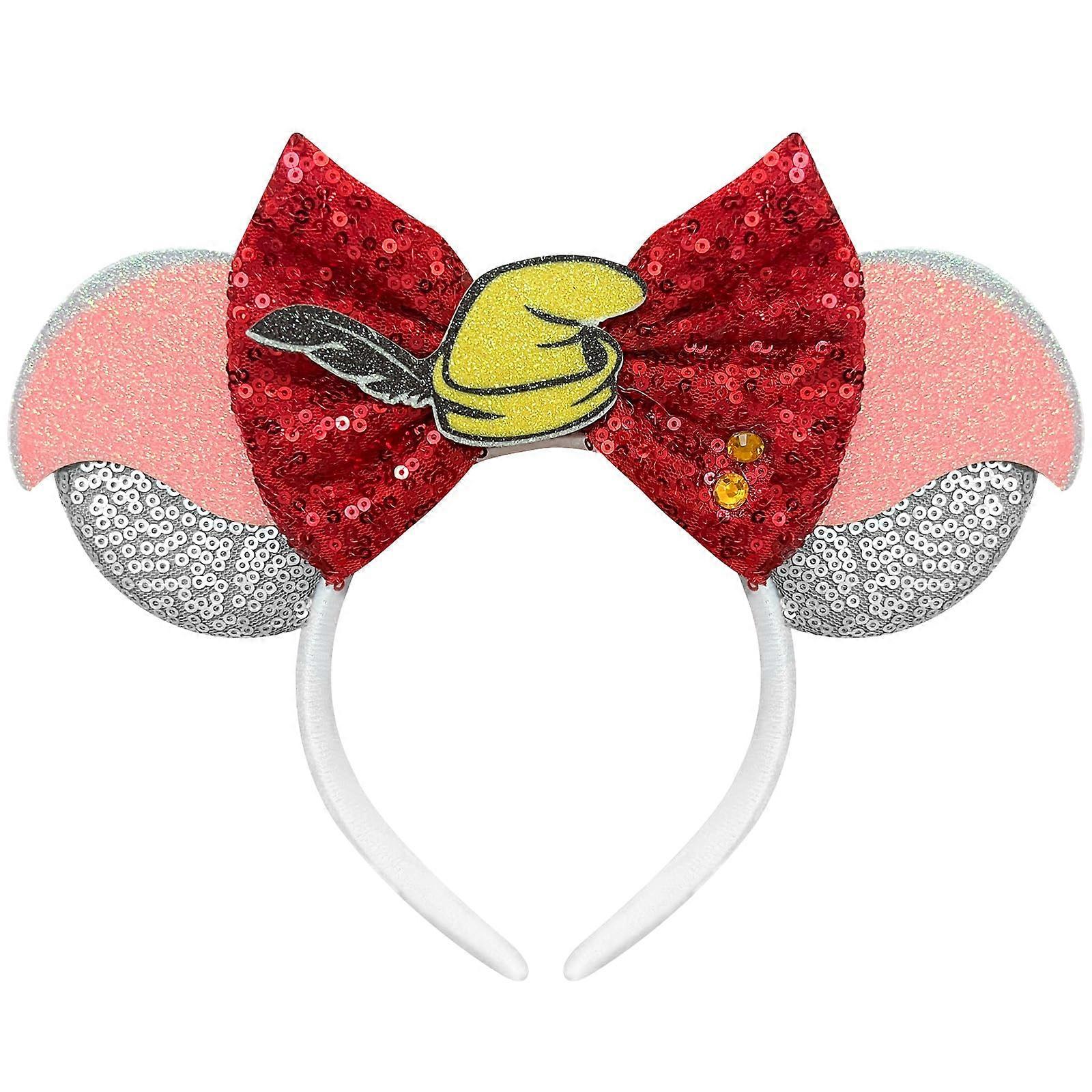 Pink Sequin Mouse Ears Headband for Adults, CharacterInspired Comfortable Cosplay Accessory