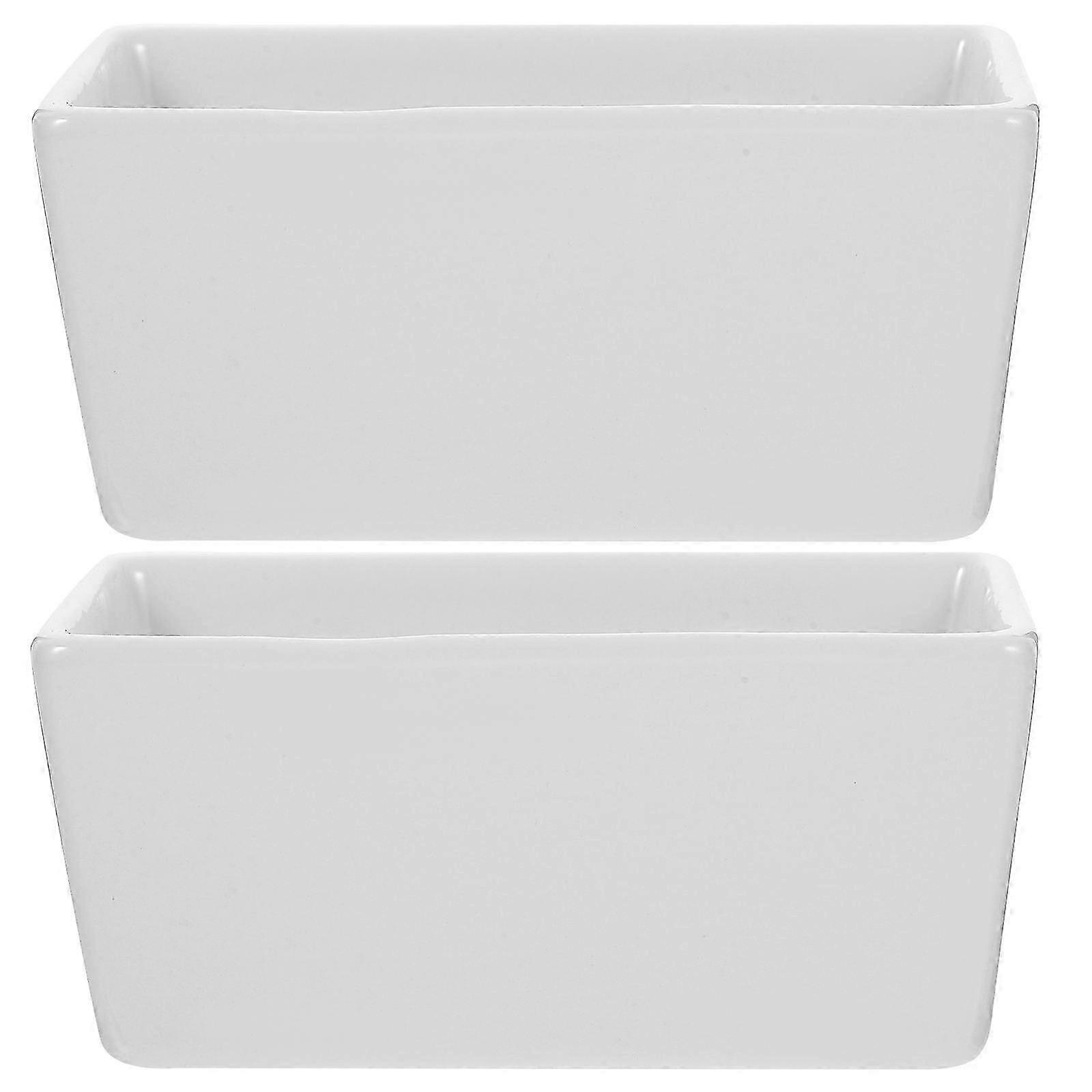 Ceramic Sugar Container Simple Classic Design for Cafe Home Use Microwave Safe 2Pcs