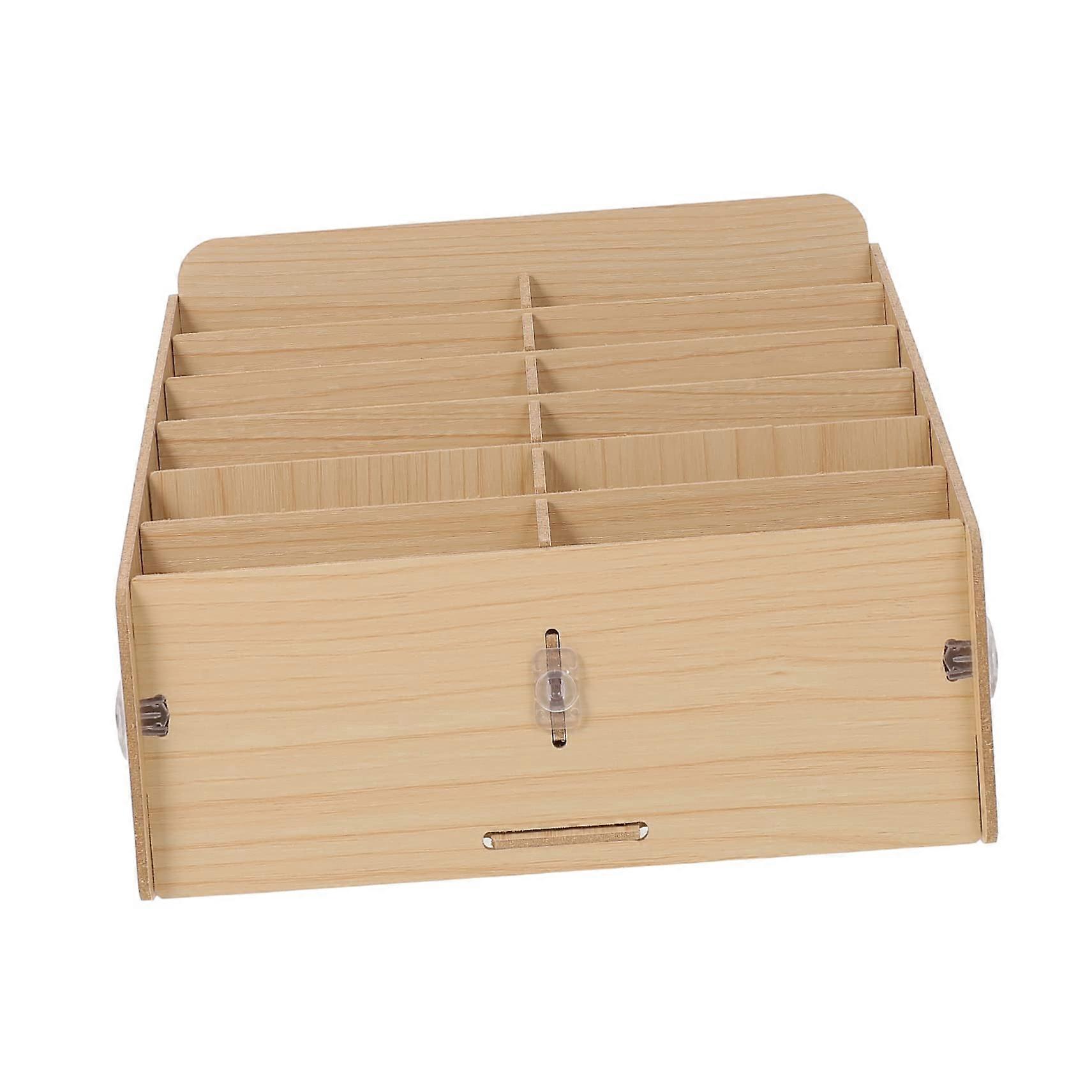 Phone Storage Organizer with MultiGrid Design, Durable MultiDevice Holder for Office Classroom