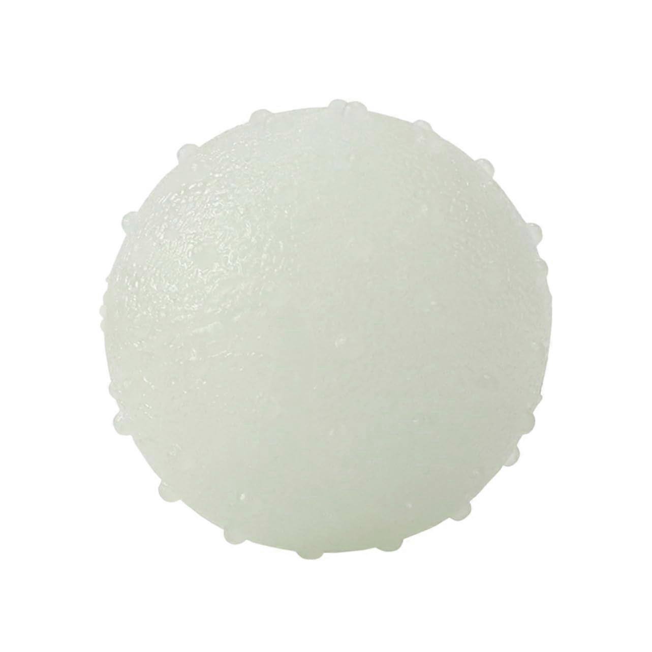 Durable Luminous Dog Chew Ball with Teeth Cleaning Antennae for Interactive Small Dog Play