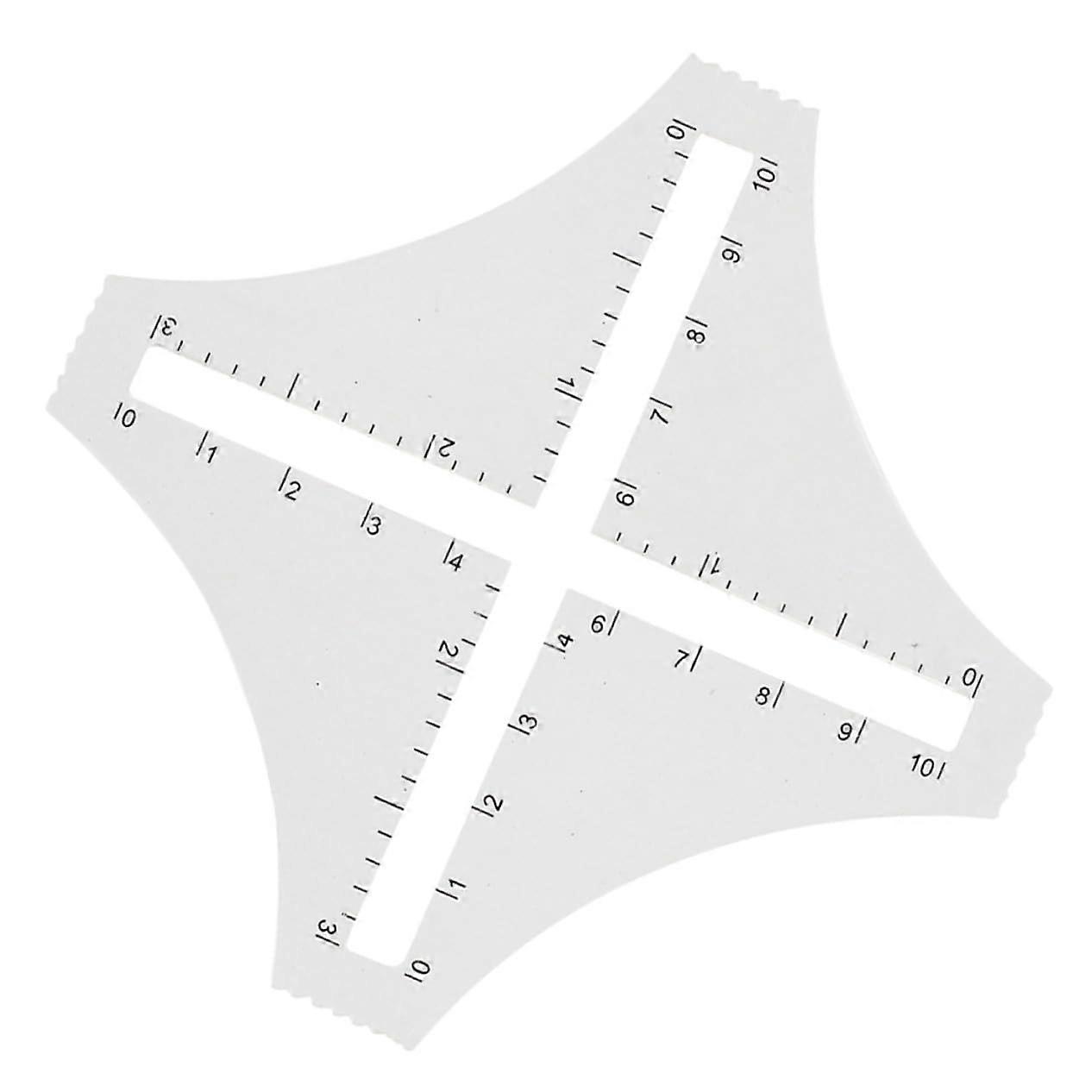 Acrylic Quilting Ruler and Knitting Gauge for Precise Patchwork Sewing and Fabric Craft Projects