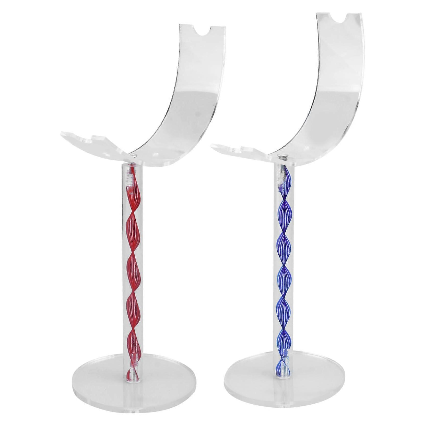 Shoe Display Rack 2 Pack Clear Acrylic SpaceSaving Shelf for Home and Retail Storage