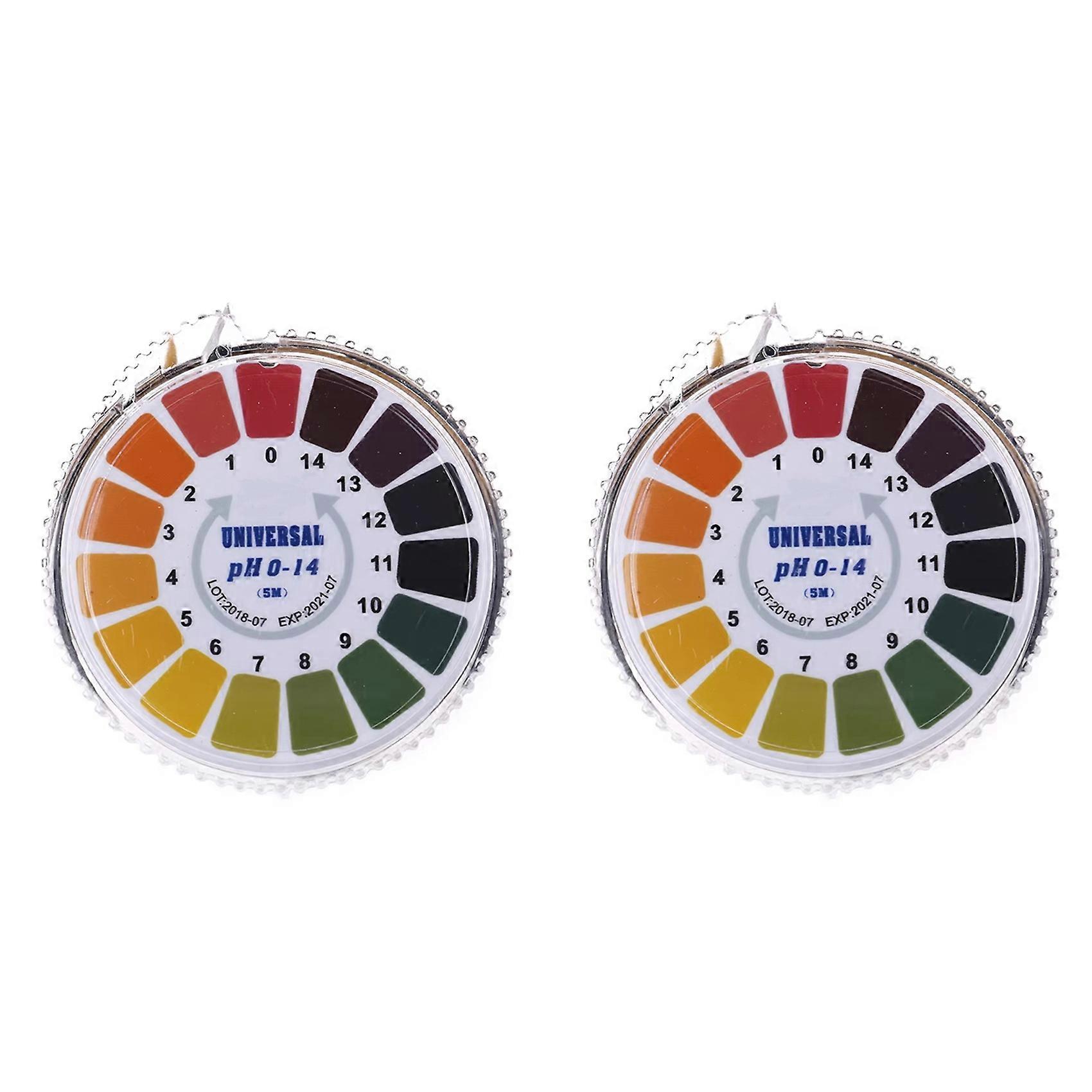 2X 0-14 PH Meter PH Test Strips Alkaline Acid Indicator Meter Test Paper Roll