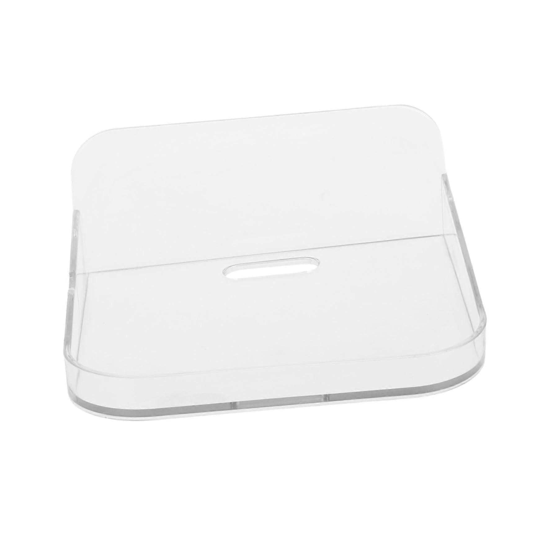 Clear Floating Shelf No Drill Wall Mounted Shelf for Cameras and Small Electronics Storage