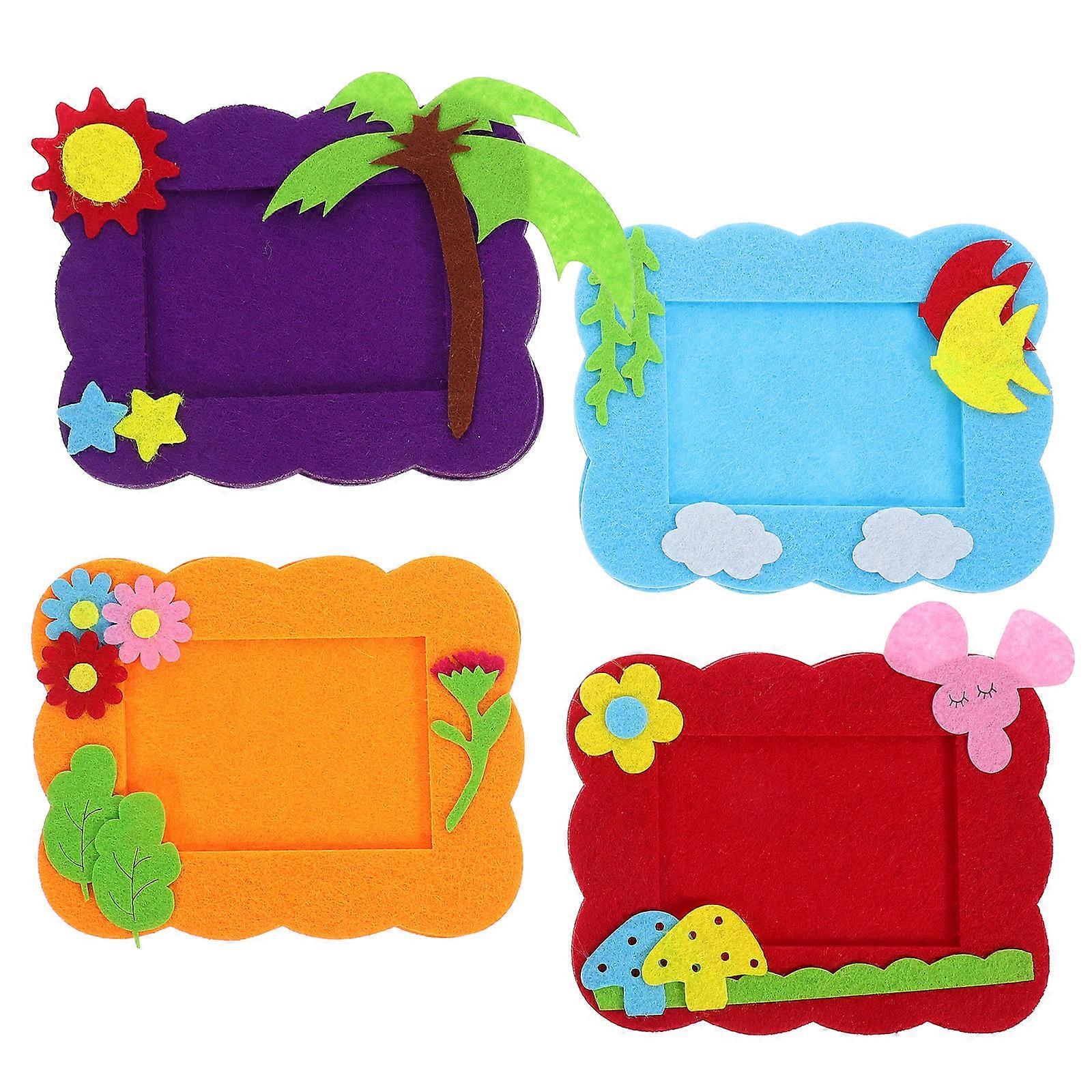 Photo Display Frame Non-Woven Fabric for Decoration 4Pcs Pack