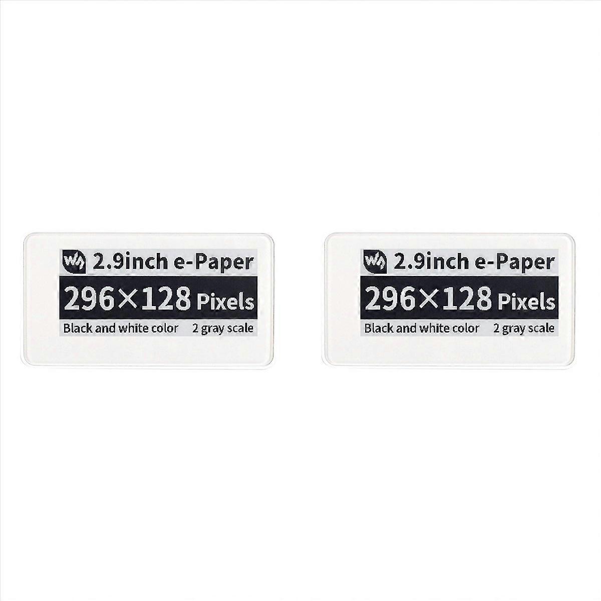 2X 2.9 Inch Wireless NFC-Powered EPaper Eink E Paper E-Ink Display Screen Module for Android APP, No