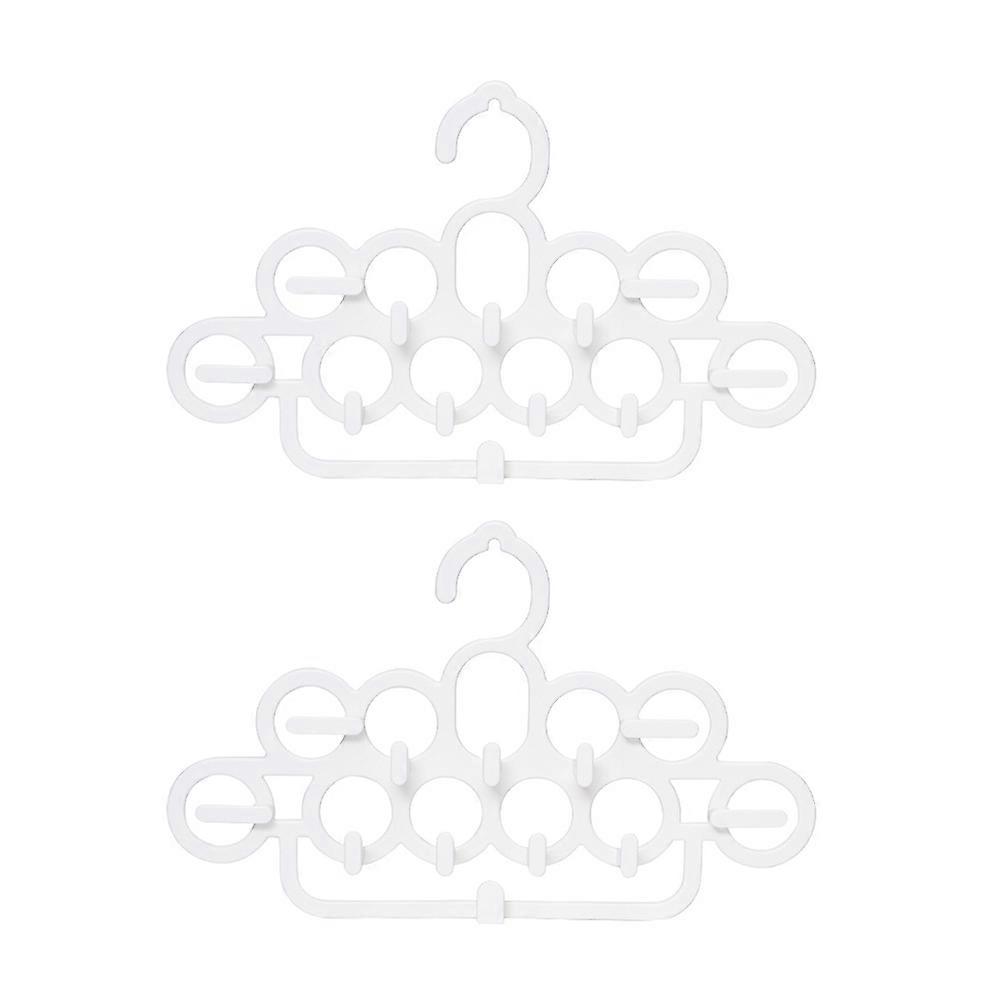 Belt Holder Hangers Home Decor Space Saver White Color 35X21.3CM Multi-Function 2Pcs