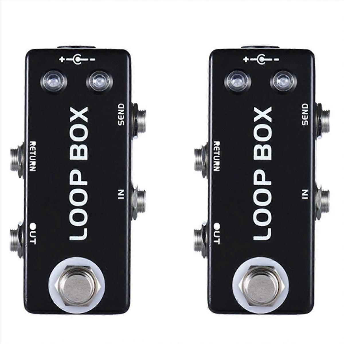 2X Mini Guitar Effect Pedal Loop Box Switcher Channel Selection True Bypass