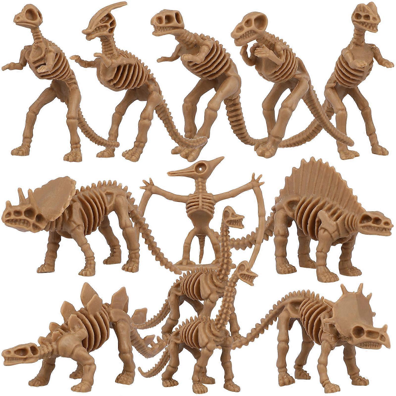 Simulation Dinosaur Bones Dinosaur Skeleton Models for Decor 12Pcs