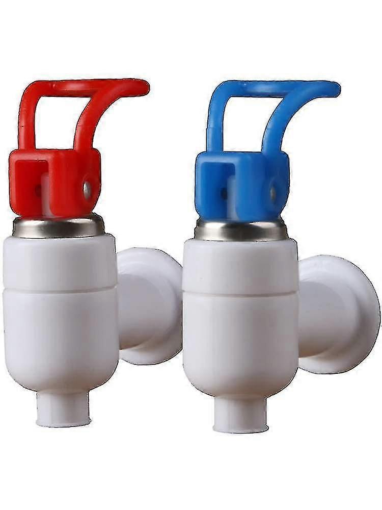 Erstatning Push Type Hvit blå plast tappekran for vanndispenser vanndispenser kran