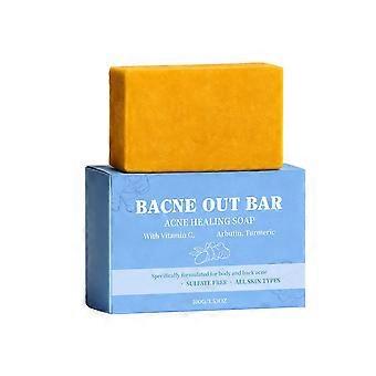Turmeric Handmade Soap Natural Exfoliating Cleanser For Back, Face, Chest, Shoulders