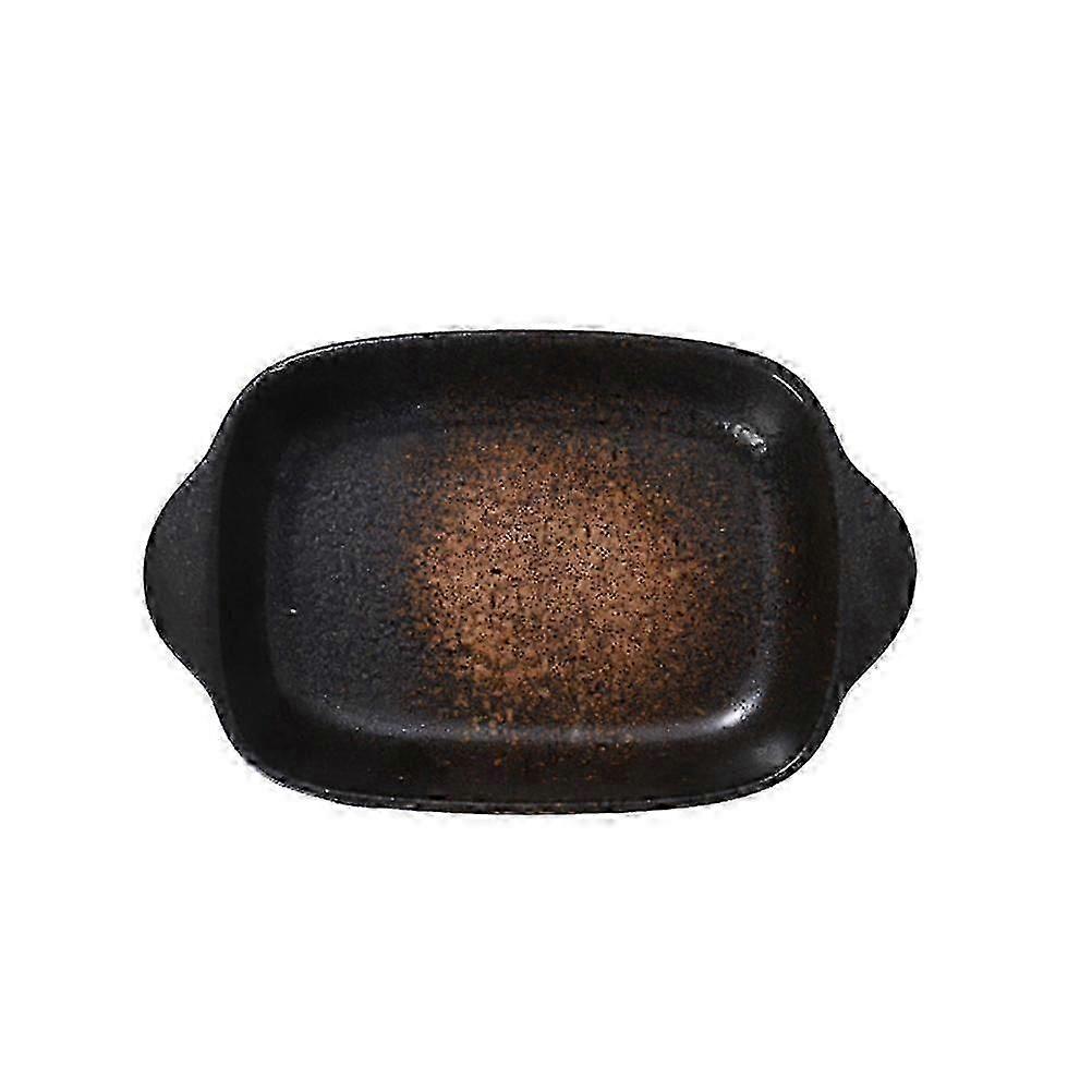 Double Ear Ceramic Baking Pan, Oven & Microwave Safe, Assorted Color