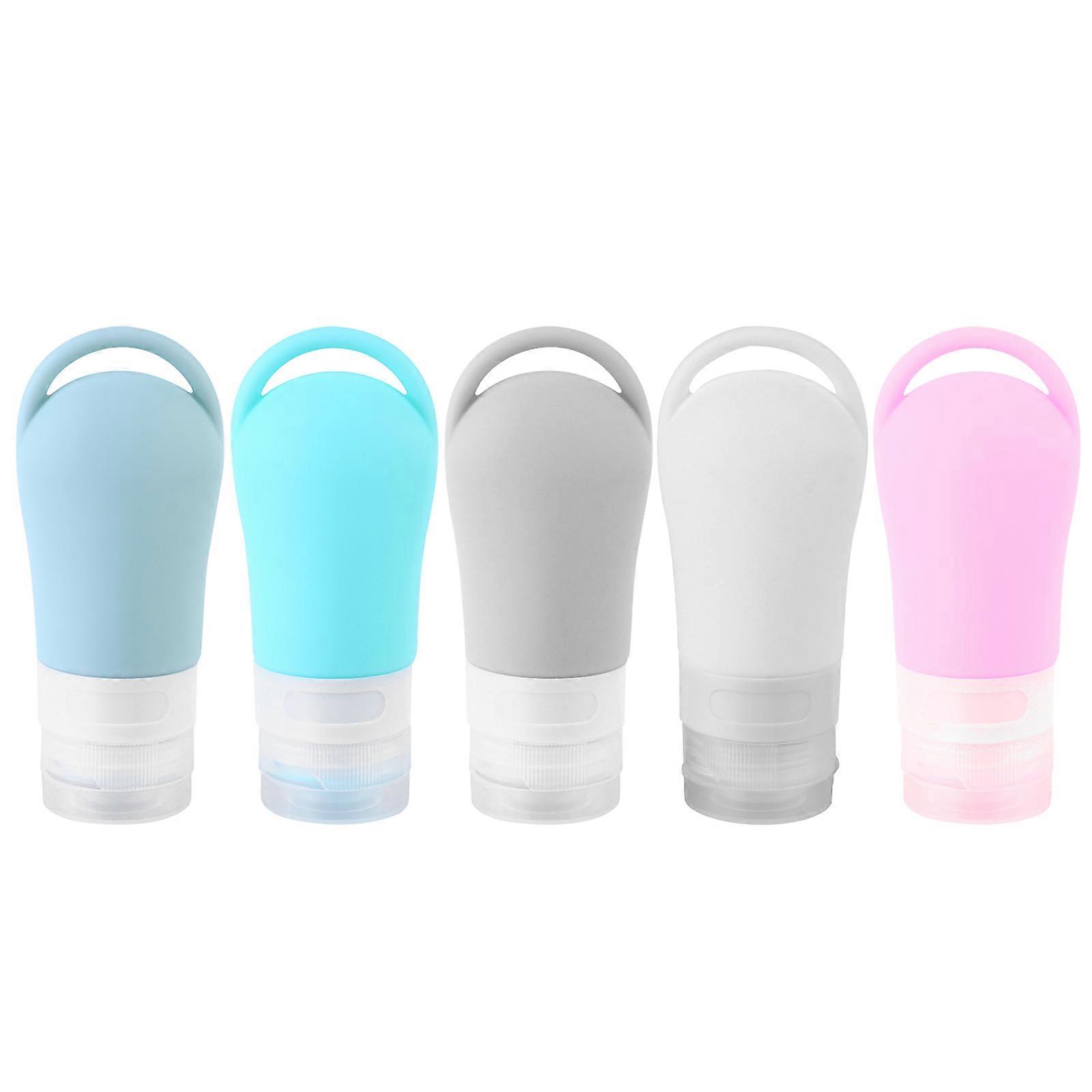 Empty Refillable Bottle Travel Bottle for Storage 5Pcs Shampoo Containers