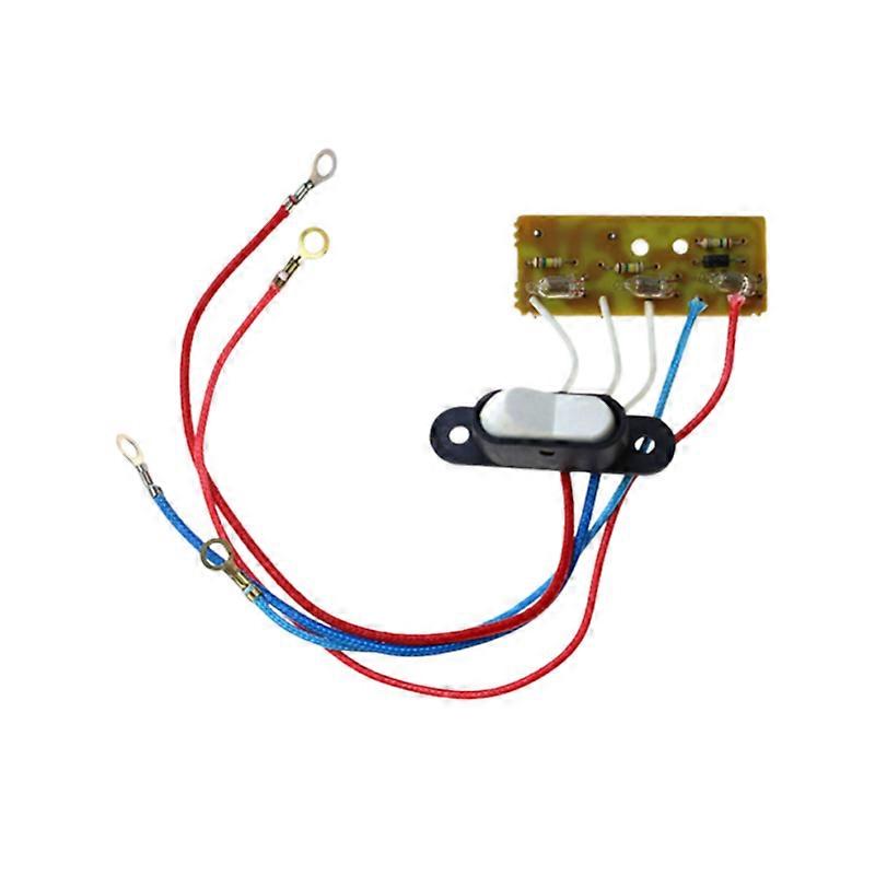 4-Wire Rice Cooker Indicator Panel Board with Push Button Switch Replacement Accessory