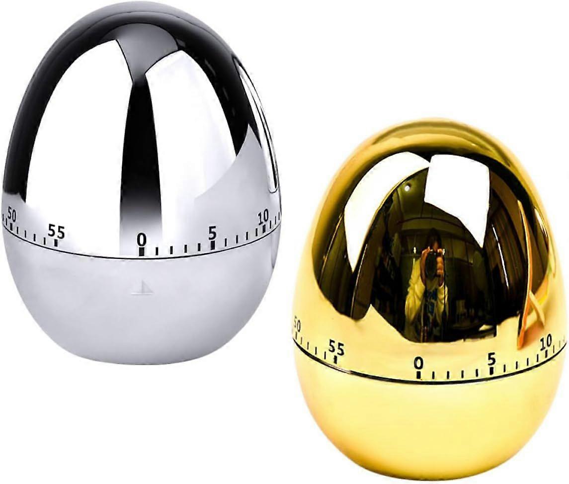 Mechanical Kitchen Timer Egg Shape Reusable Compact Cooking Manager