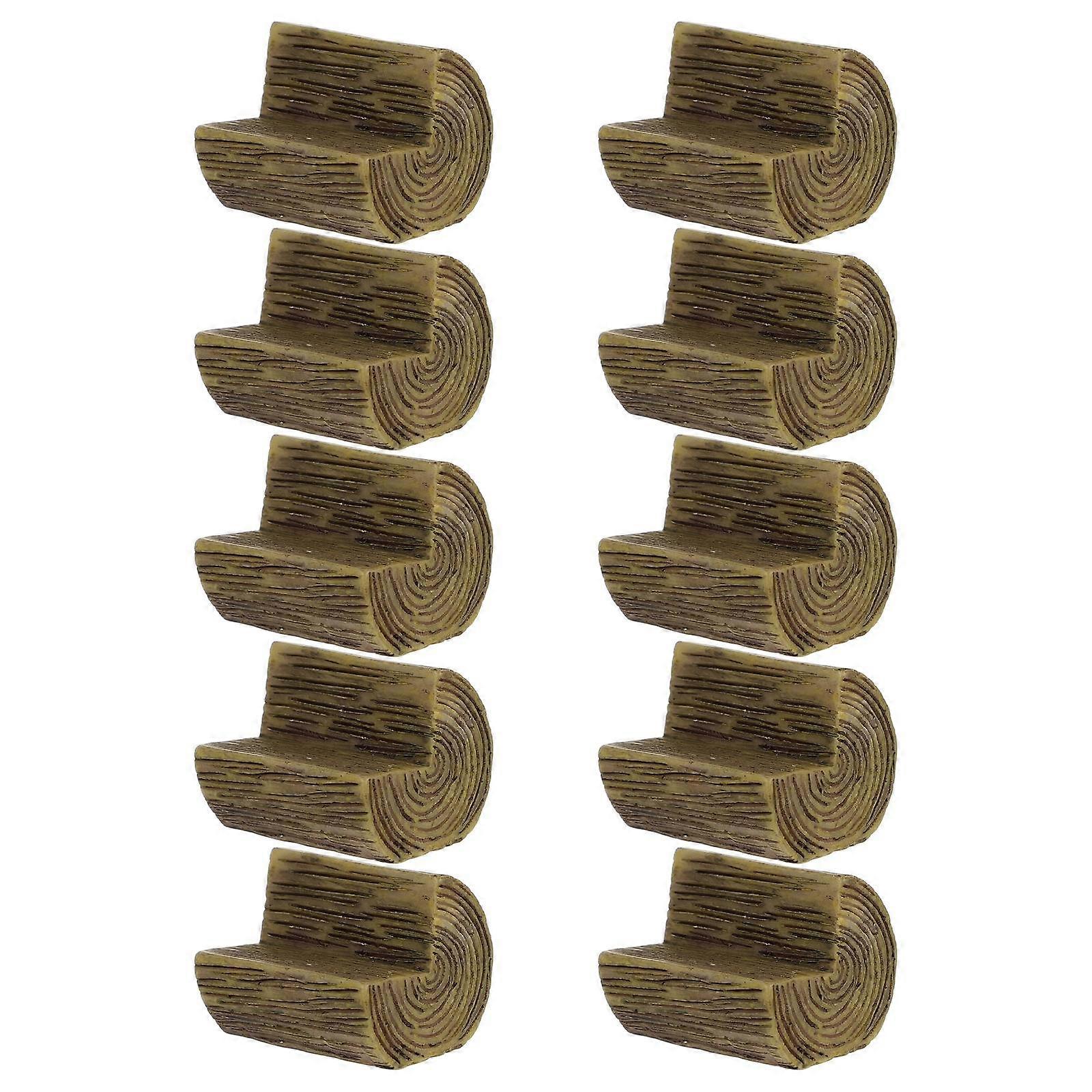 Mini Base Resin Micro-Scene Display Base for Creative DIY Making 10Pcs Pack