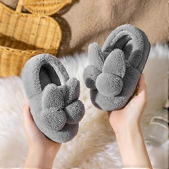 Enfants Slippers d’intérieur Pour la maison Pantoufles douces Filles Hiver Chaud Fluffy Enfants Chaussures Maman Papa Sol Bébé Pantoufles Garçons Miaoyoutong