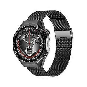 Męski sportowy smartwatch, AMOLED AOD, połączenia Bluetooth, dostęp NFC i kompas – czarny