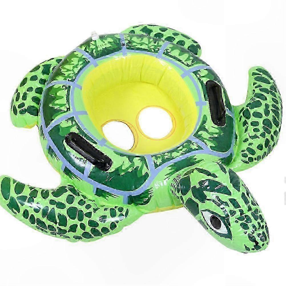 Turtle-Shaped Inflatable Pool Float for Toddlers, Swimming Ring for Kids