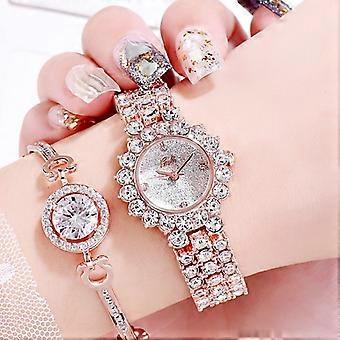 Bracet Watch Rose Gold Shell White Plate