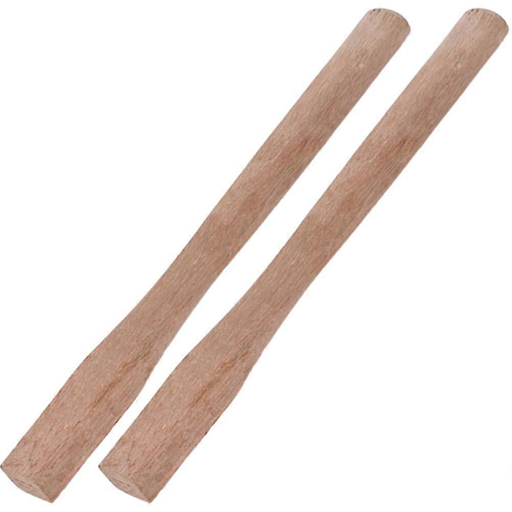 Handle Replacement Wooden Handle Grip for Practical Use 2Pcs