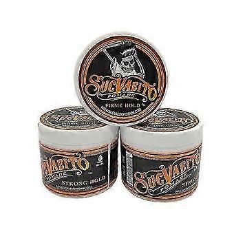 Lot de 3 pommades coiffantes à tenue forte pour hommes et femmes - Gel coiffant pour cheveux bouclés, idéal pour la plage et les voyages