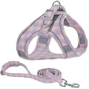 Harnais de chien à carreaux personnalisé pour les grands petits chiens moyens sans traction chien gilet harnais facile marche harnais pas d’étranglement petit chien chiot harnais pour bulldog pit