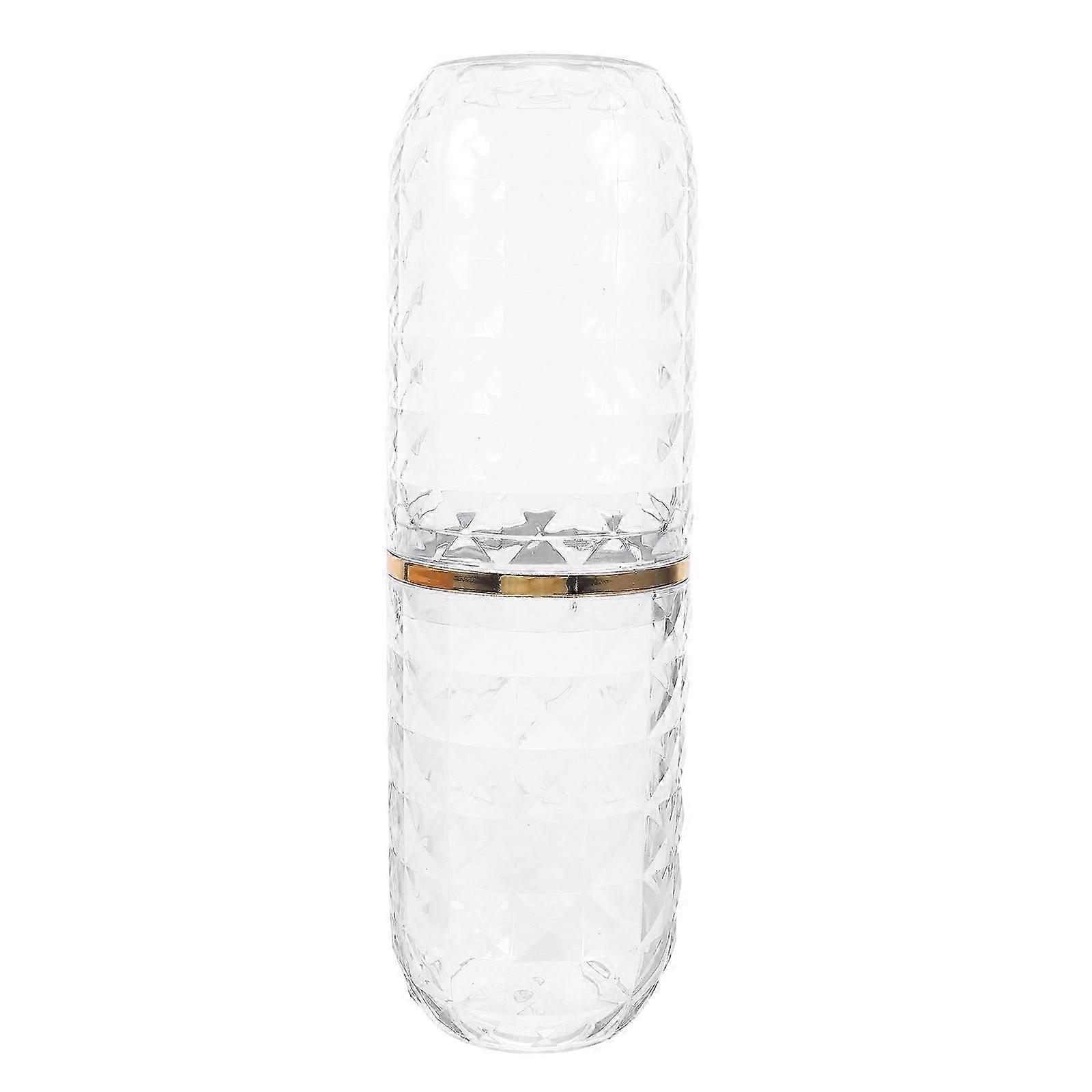 Travel Transparent Toothbrush Cup for Toothpaste Storage