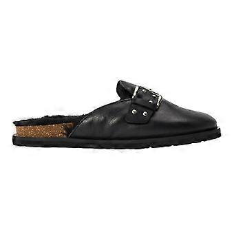 Steve Madden Womens/Ladies Evergreen Suede Buckle Detail Flat Clogs