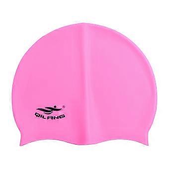 Swim Pool High Elastic Colorful Flexible Silicone Waterproof Cap Swimming Hat Bathing