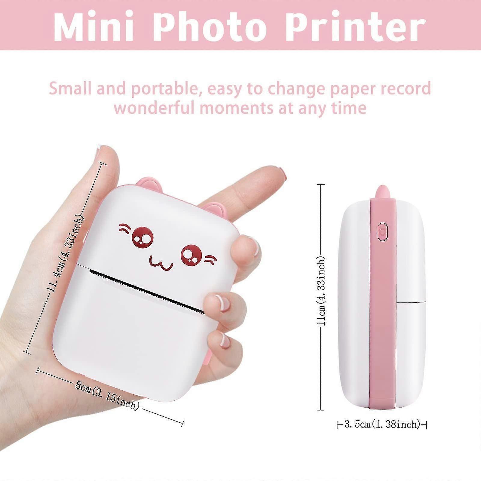 Mini Pocket Printer Wireless Bluetooth Printers Thermal Photo Learning Printer Portable