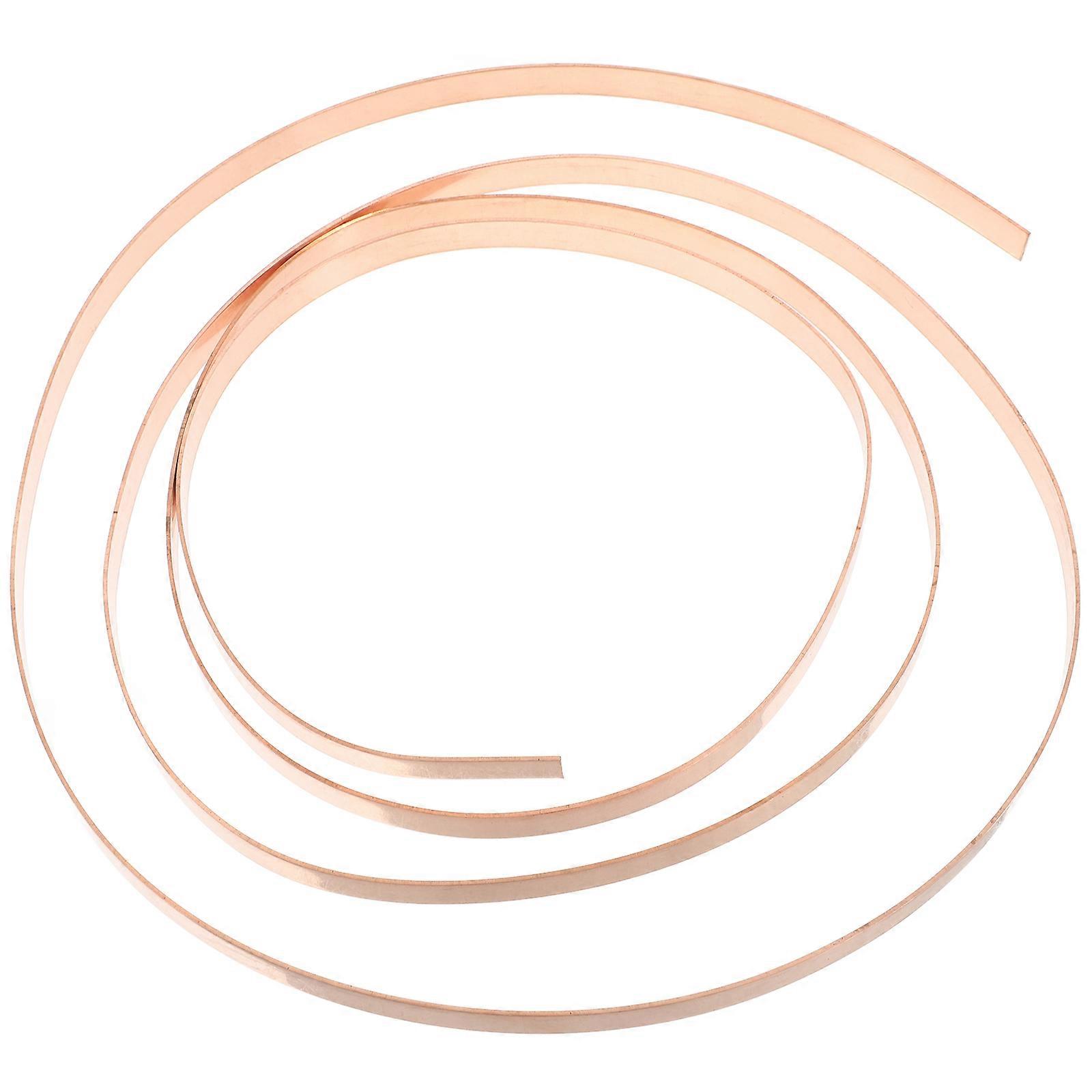 1 Roll Copper Sheet Roll Thin Copper Foil Plate Electrical Repairs Copper Sheet for Crafting and Electricity DIY Projects