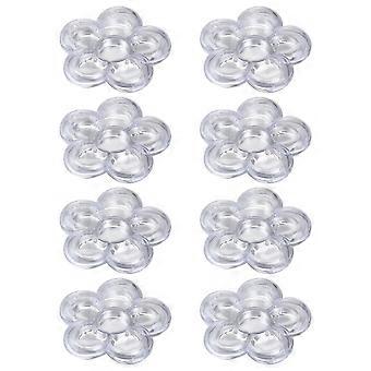8PCS Six-grid Plum Blossom Sub Box Simple 6-color Flower Shape Concealer Box