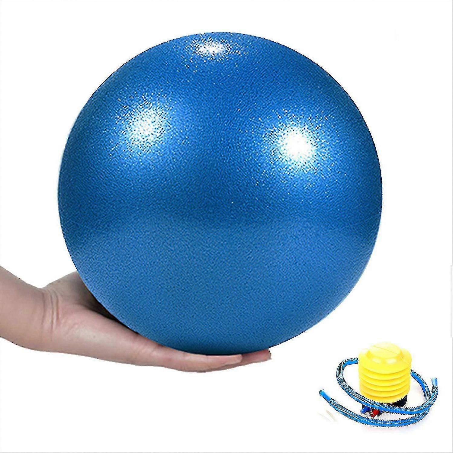 Exercise Ball (9inche) With Quick Foot Pump, Professional Grade