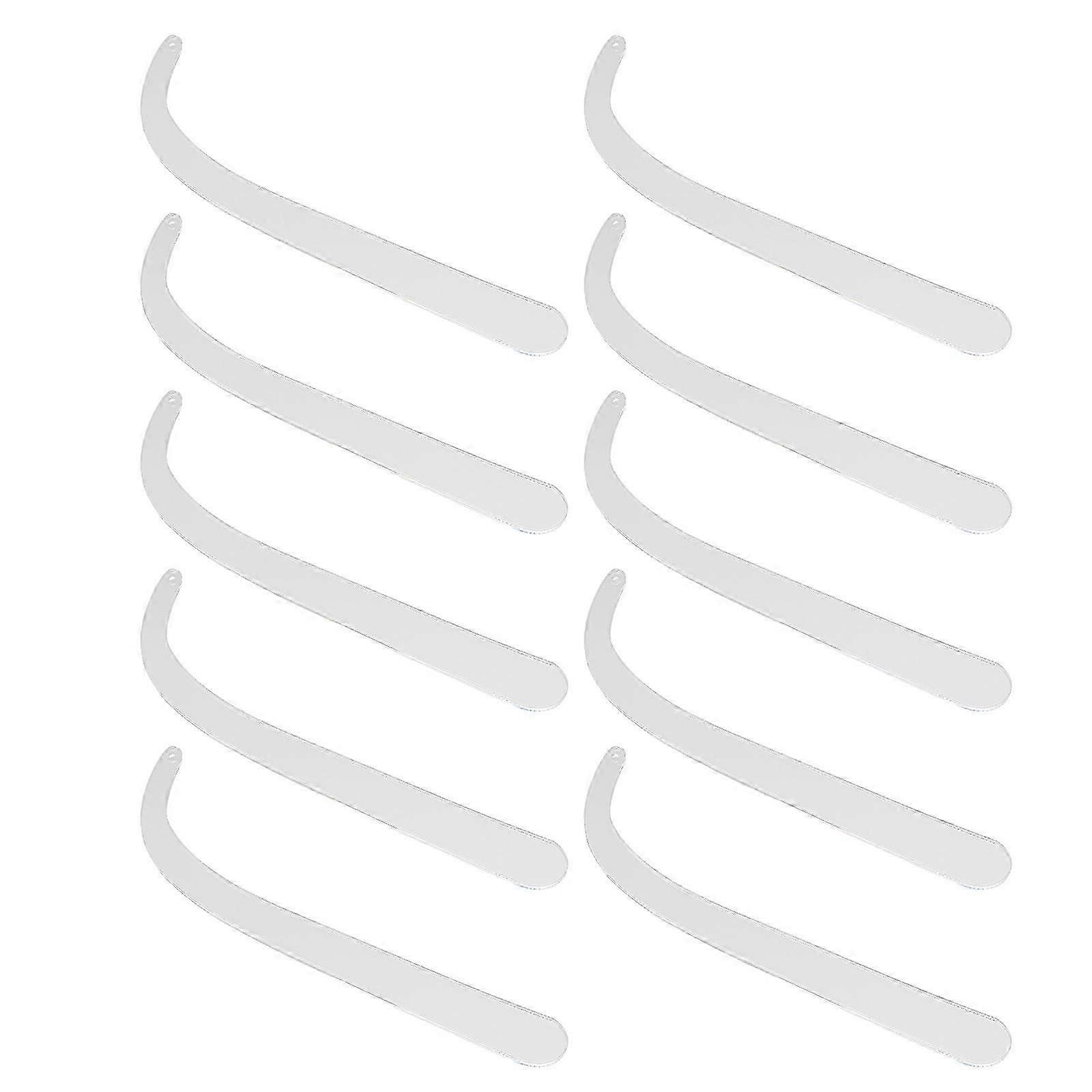 20Pcs Transparent Acrylic Earring Sticks for Ear Stud Display