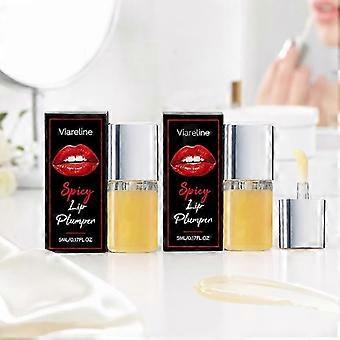 Hochglänzender, würziger Lippen-Volumen-Serum für sofort vollere Lippen, nicht klebrige Formel, 5 ml