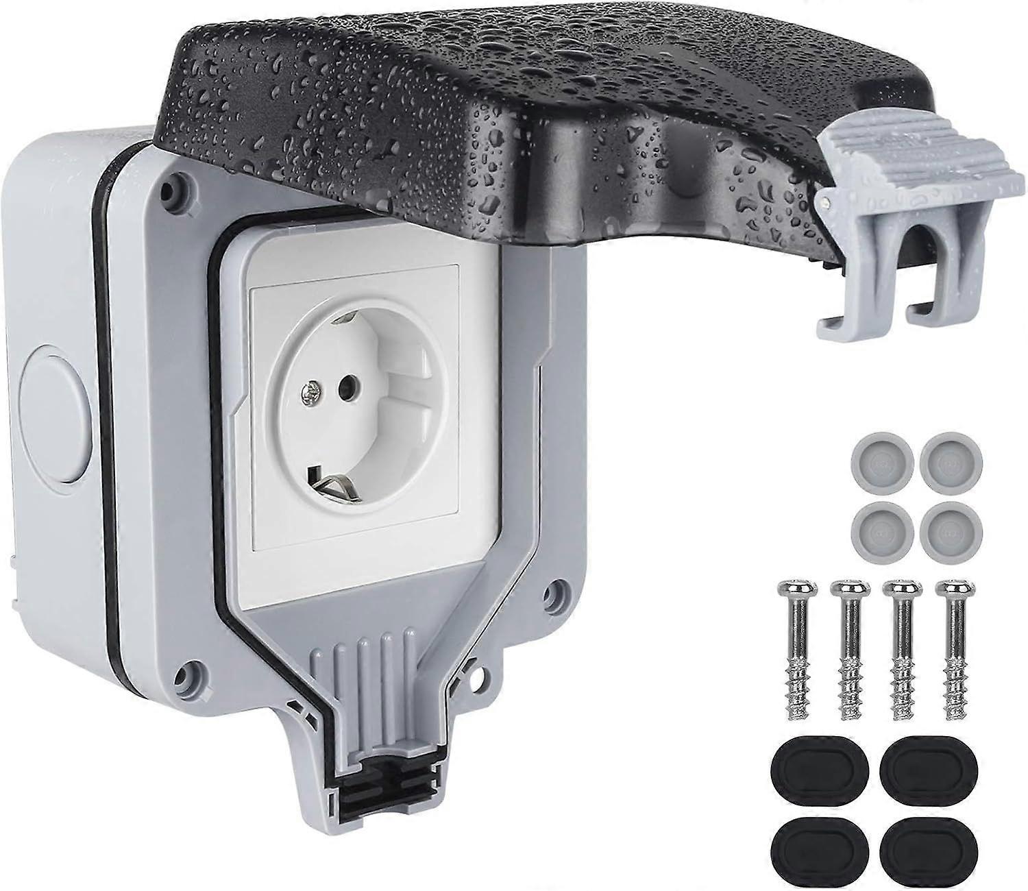 Waterproof Outdoor Socket Ip66, Complete power socket, waterproof outdoor socket