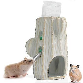 Hamster-Trinkflasche für Glasaquarium, 2-in-1 verstellbare Hamster-Trinkflasche 80 ml, Rennmaus-Trinkflasche mit Ständer, 1 Stück (d-) 26s 26-27