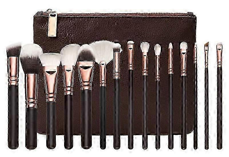 Makeup Brushes Professional Set 15 Piece with Case