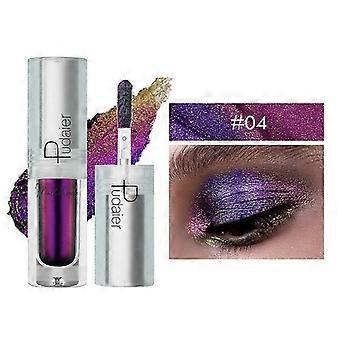 Pudaier Chameleon vloeibare oogschaduw, glinsterende metallic eenkleurige glitteroogschaduw