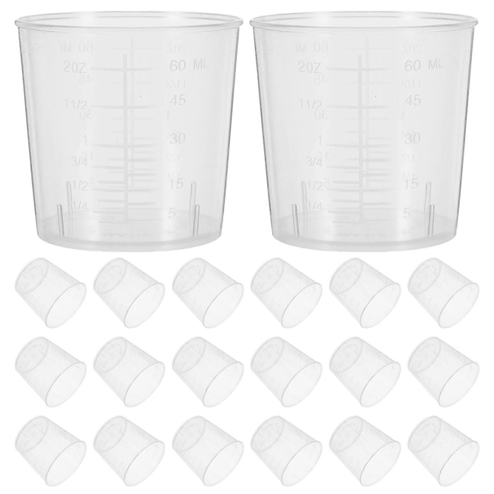 Plastic Measuring Cup for Kitchen Cooking Tool 60ml 50Pcs Set