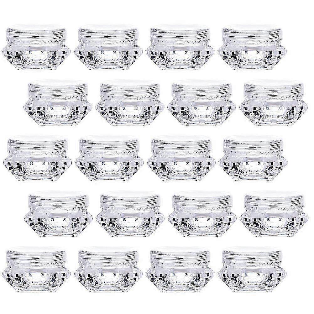 32pcs Portable 5g Cosmetics Storage Jars Empty Makeup Samples Boxes (White)