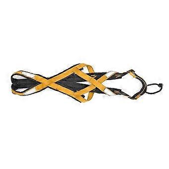 Laisse imperméable pour chien de traîneau, réfléchissante la nuit, harnais de poitrine, gilet lesté pour rallye, accessoires de dressage (Jaune, 75 à 95 cm) 2025