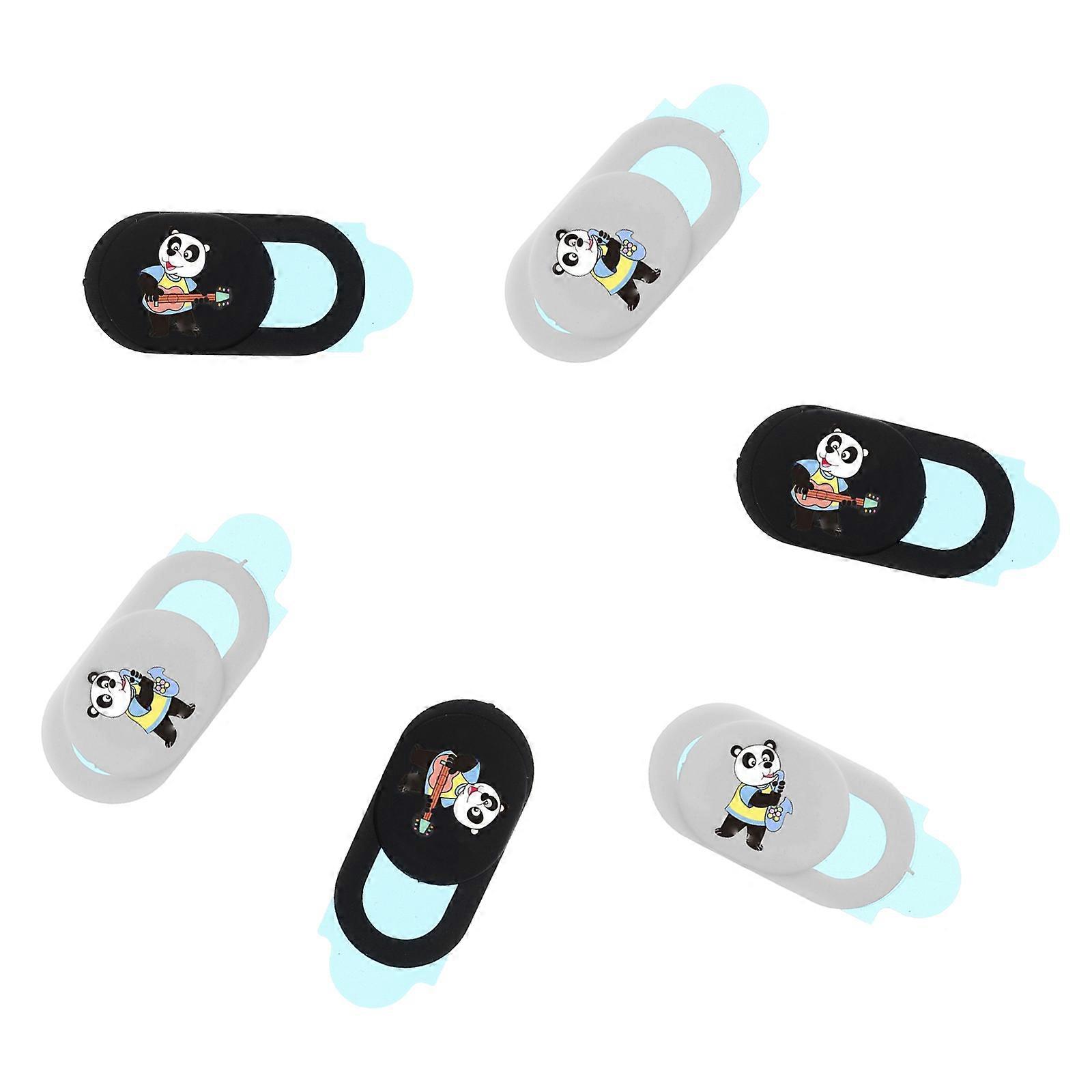Camera Cover Slide Panda Pattern for Security Protection 12Pcs