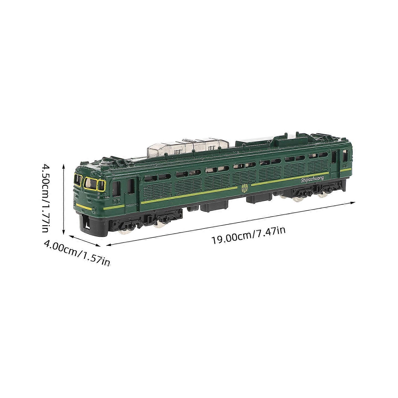 Fire Train Model Miniature Train Modeling for Decoration Metal